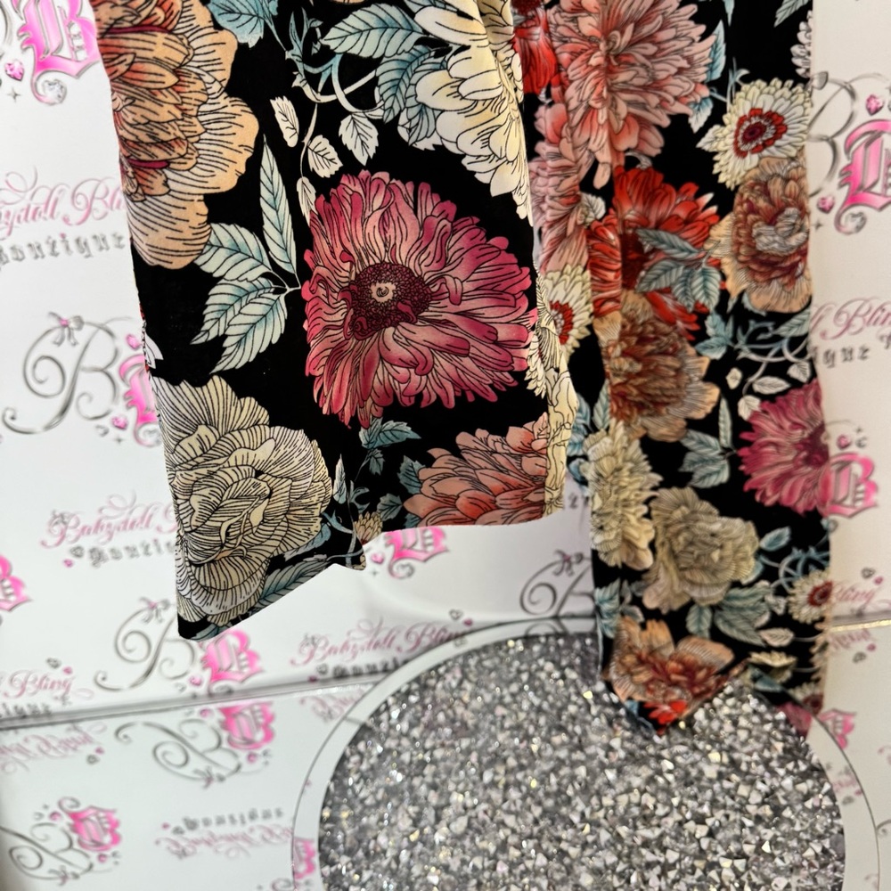 Buffalo David Bitton pants wide leg flowy flowers comfy boho Floral Patterned - Picture 4 of 8